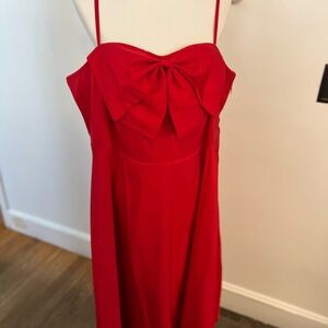 Red Spaghetti Strap Sundress for Cocktail Nights